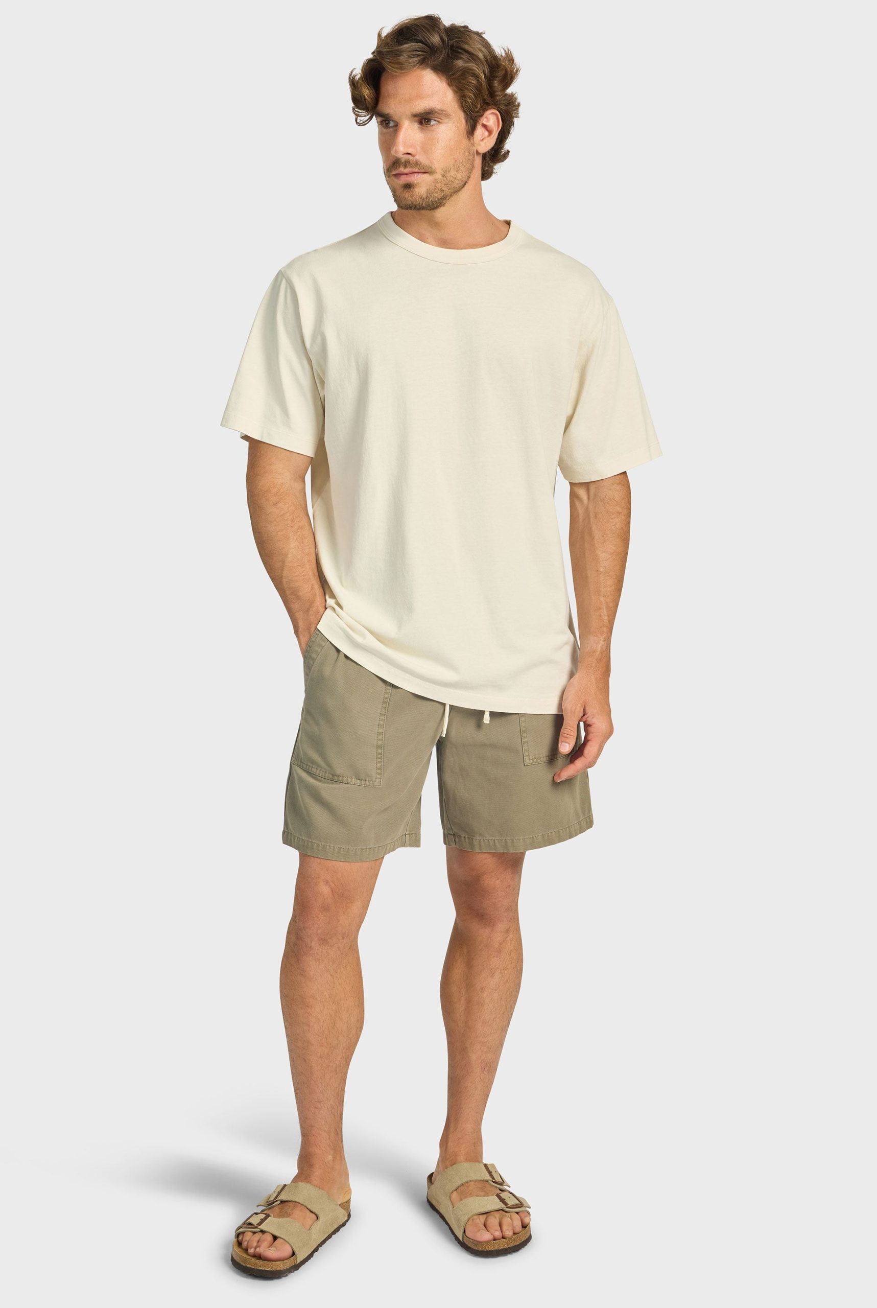 AUSTINFATIGUESHORT-MILITARYOLIVE-A.jpg Austin Fatigue Short - Image 1