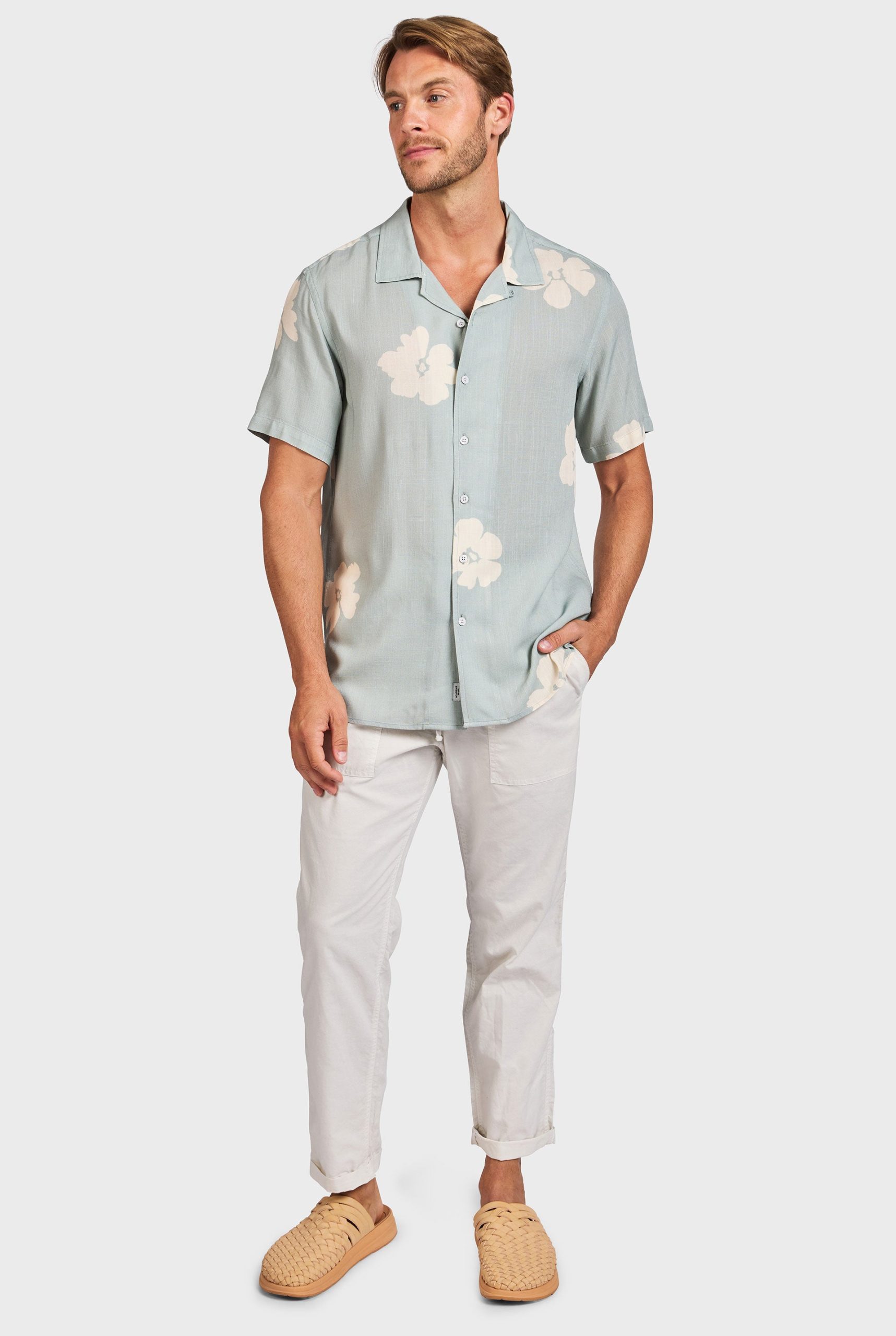 BRONSONSHIRT-LIGHTDUTCHBLUE-A.jpg Bronson Short Sleeve Shirt - Image 1