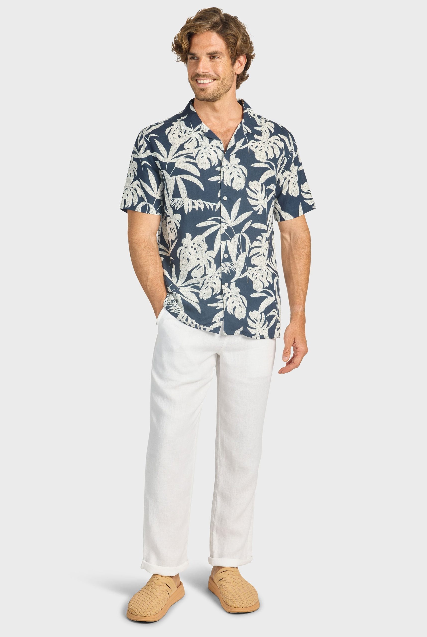 HAMILTONSHIRT-NAVY-A.jpg Hamilton Short Sleeve Shirt - Image 1