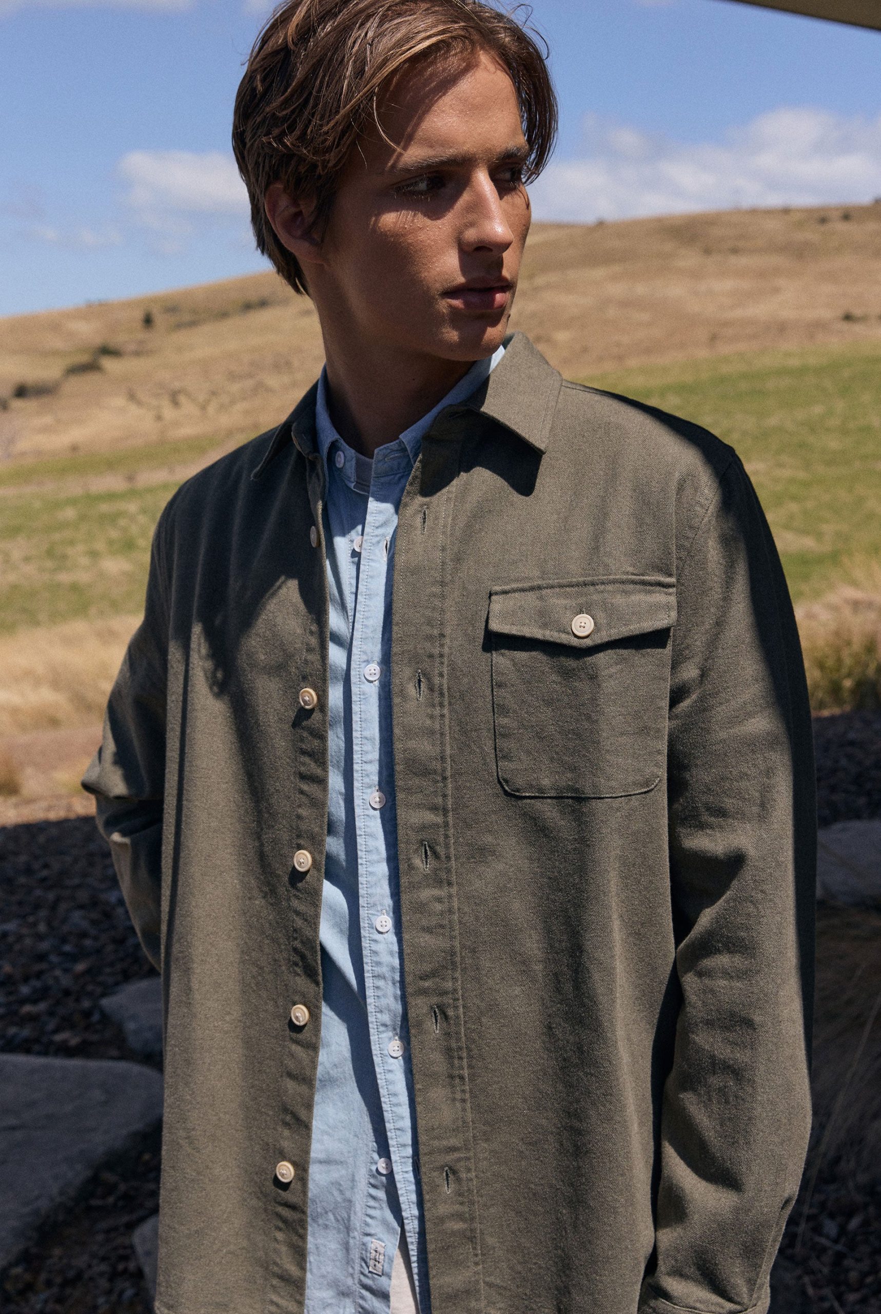 OaklandOvershirt-CypressGreen.jpg Oakland Overshirt - Image 1