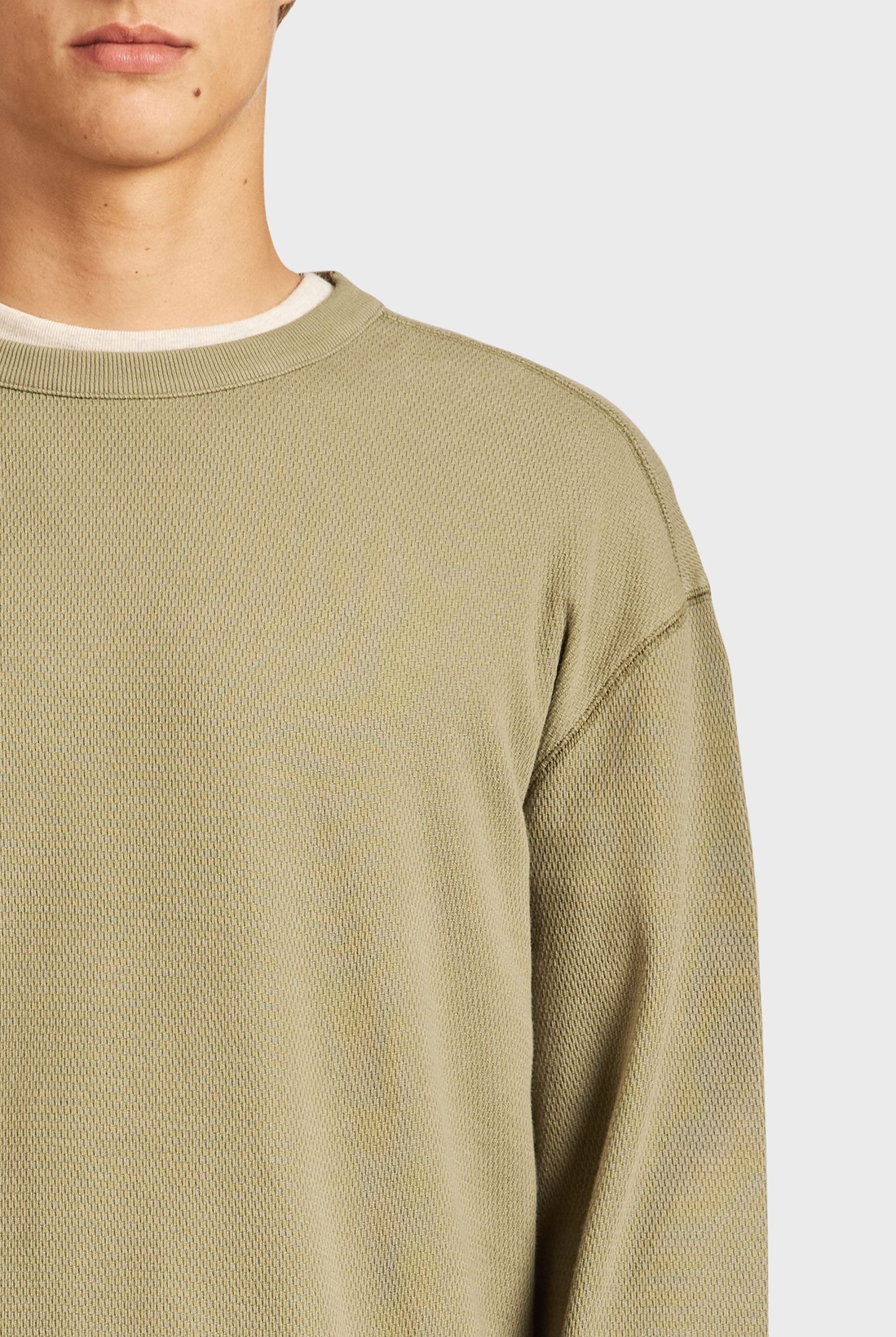 PERRYLSWAFFLECREW-ALOEGREEN-D.jpg Perry LS Waffle Crew - Image 1