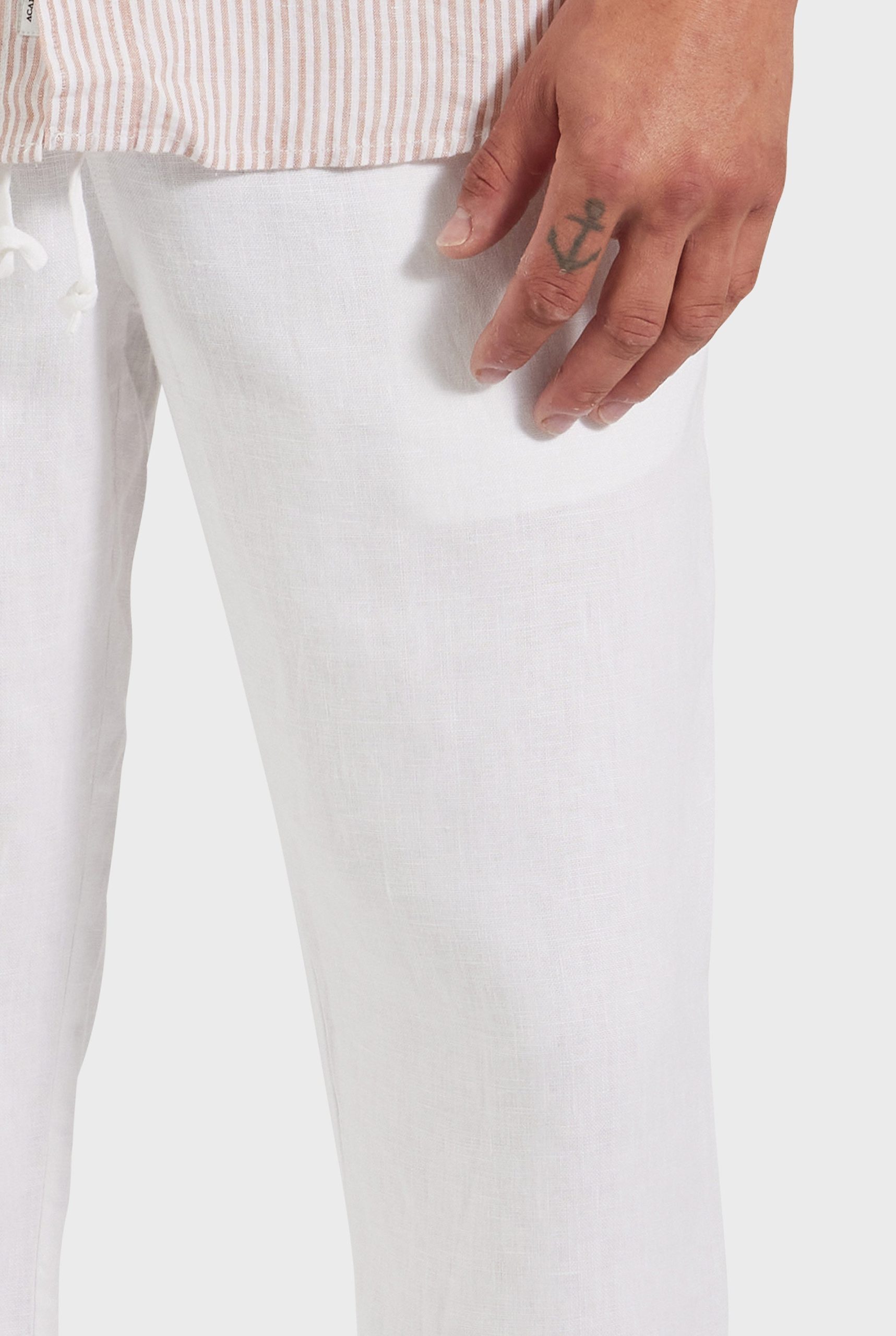RIVIERALINENPANT-WHITE-D_dc465be2-d61a-4a97-a2eb-add1efe53546.jpg Riviera Linen Pant - Image 1