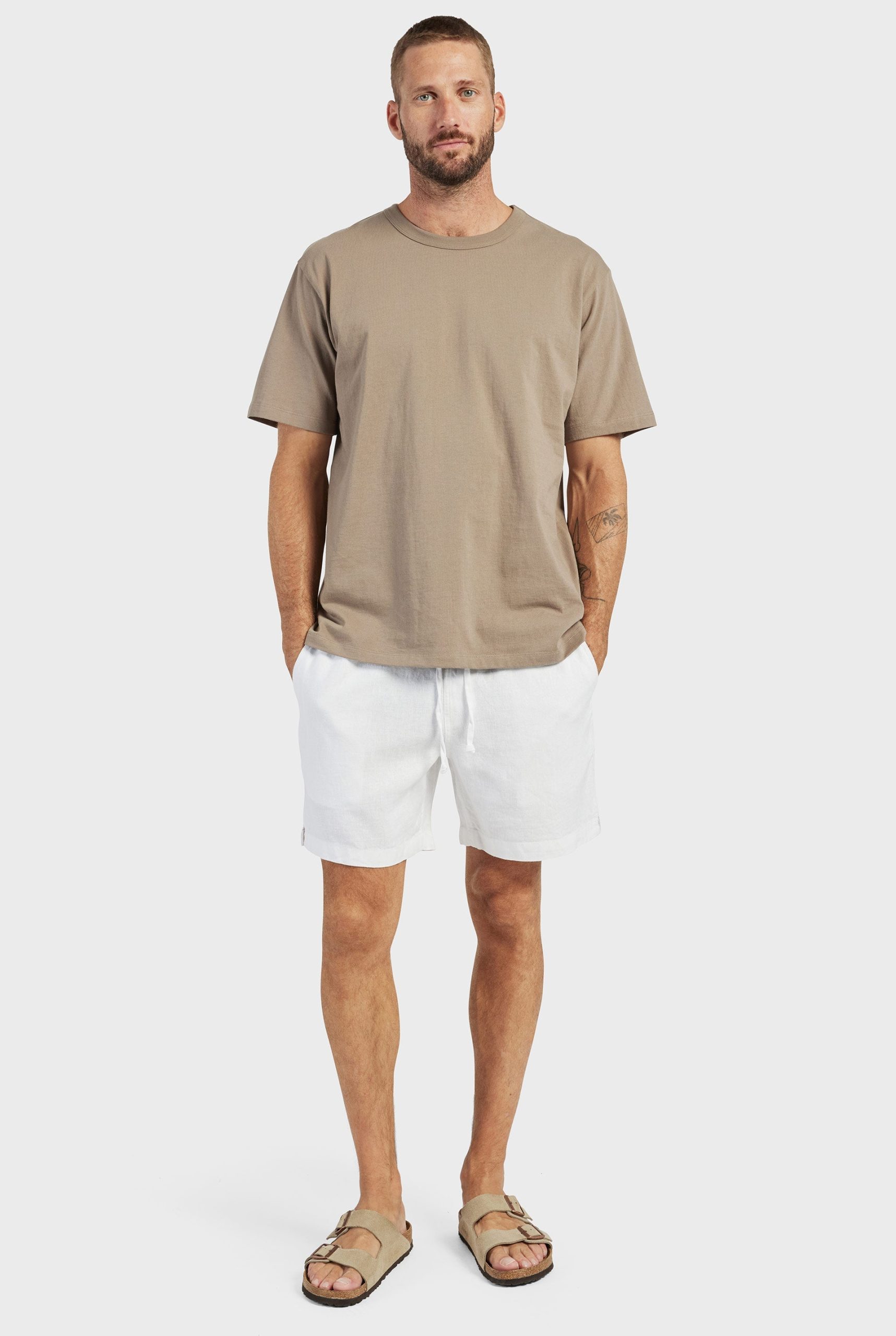 RIVIERALINENSHORT-WHITE-A_f19e63ec-359c-466b-b149-a4b75b5cfb99.jpg Riviera Linen Short - Image 1